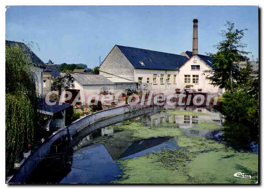 CPSM Vibraye Sarthe la Braye et les laboratoires Fish 