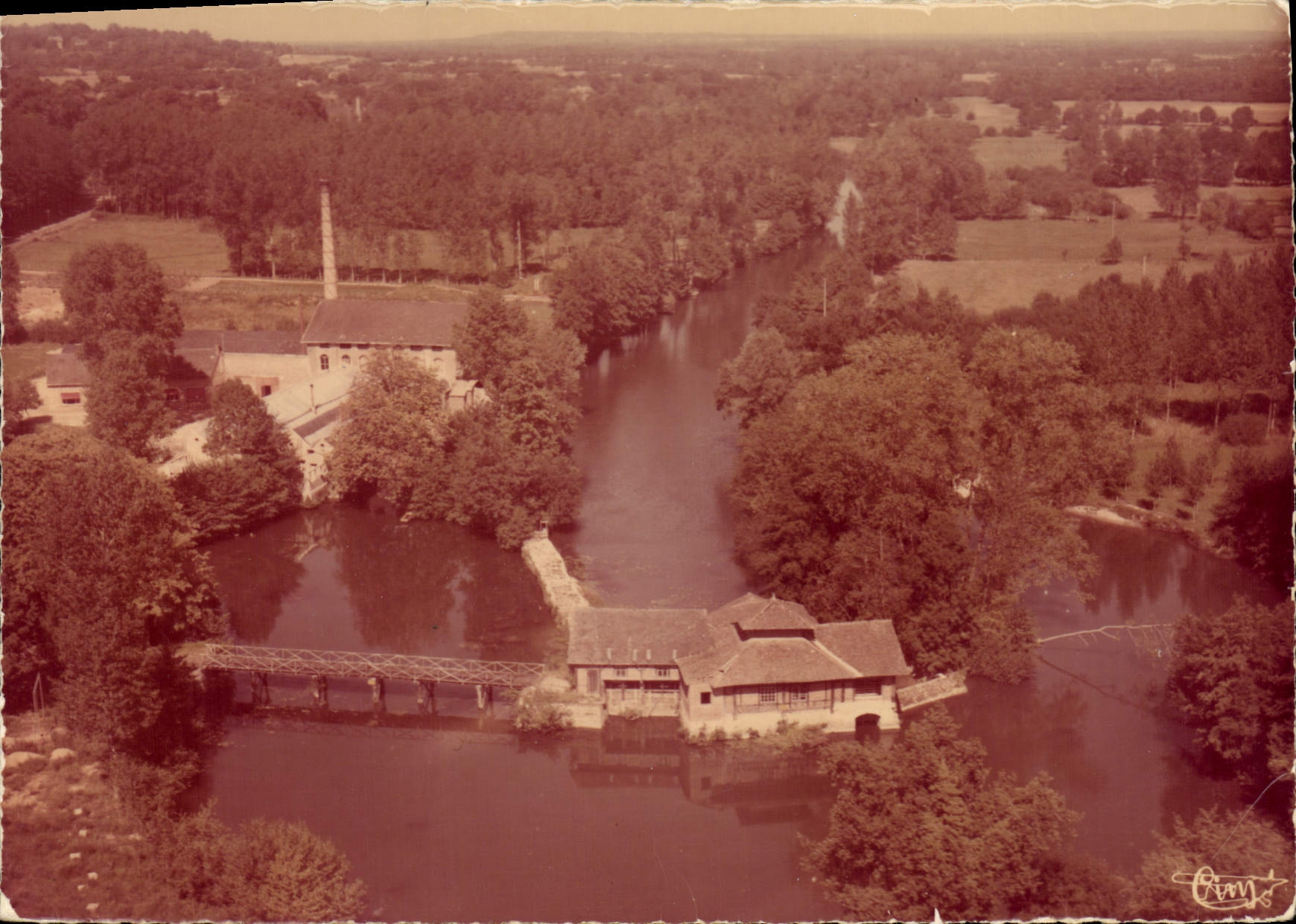 Yvry-l'Évêque (Sarthe) — Le Moulin sur l'Huisne — Imp. Combiér