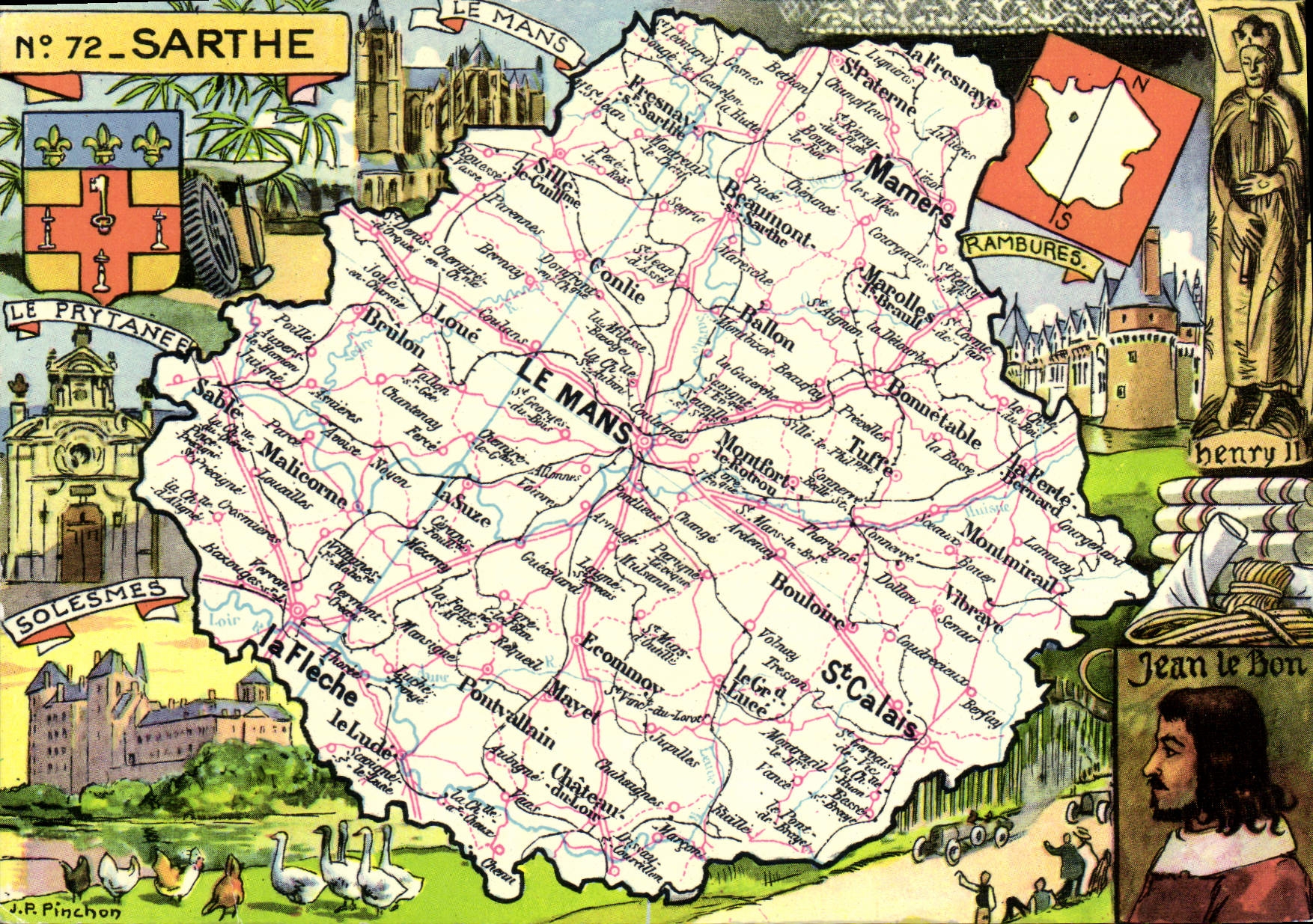 Sarthe — Nr. 72 — Verleger J.P. Pinchon