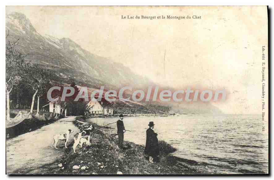 CPA Le Lac du Bourget et la Montagne du Chat 
