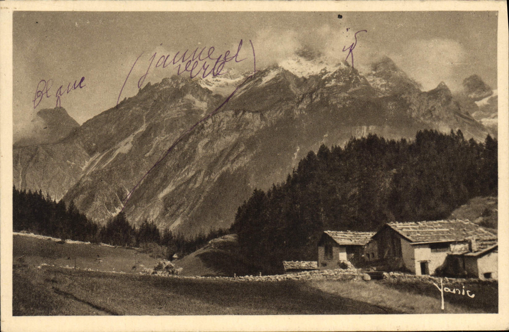 CPA Pralognan hameau de Cholliere Pointe de Vallonet Ponte de la Vuzelle 