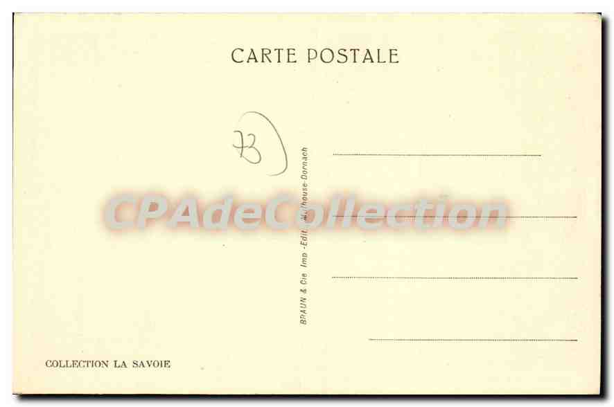 CPA La Giettaz Savoie  — Rückseite