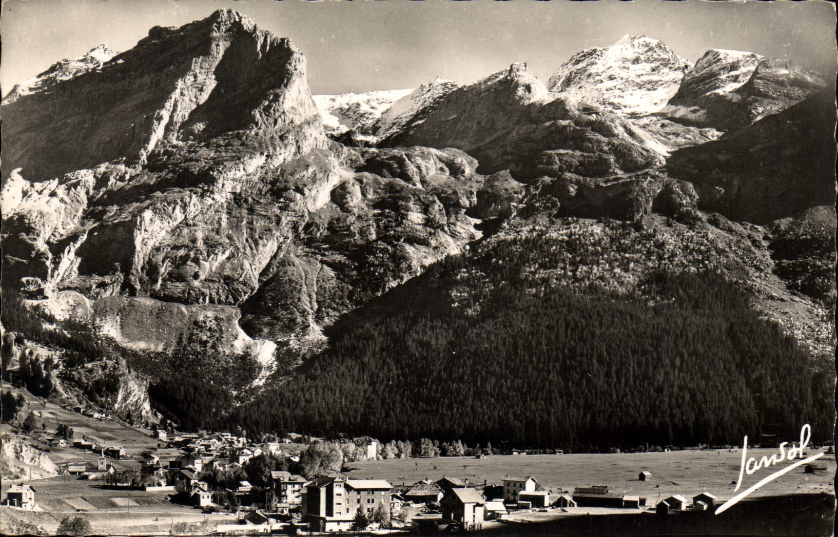 Pralognan-la-Vanoise — Vue générale et le Grand Marchet — Éditions Photographiques JANSOL