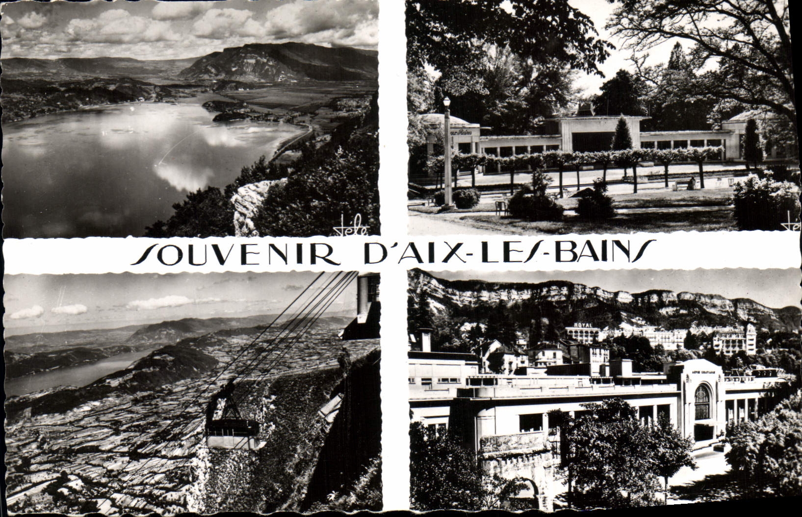 CPA Souvenir d'Aix les Bains Bout du lac le Parc Teleferique Etablissement Thermal 