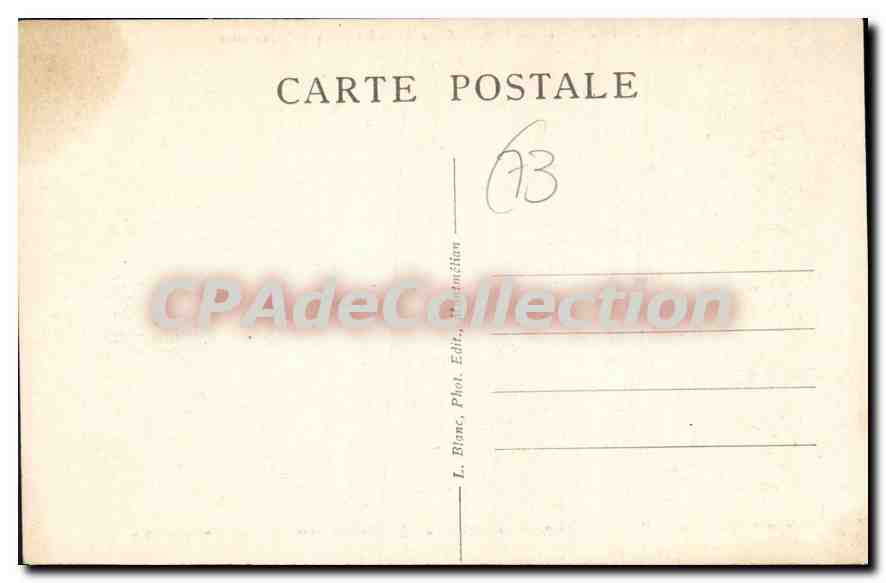 CPA Savoie Tourisme Aix les bains Maison Lamartine rue du Bain henri IV ancienne pension perie ou se — Rückseite