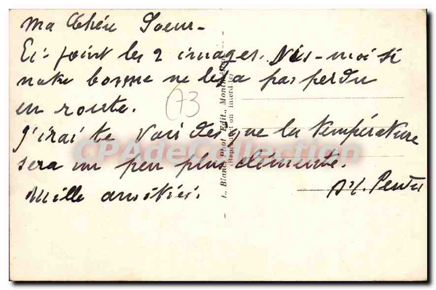 CPA Aix les Bains  — Back