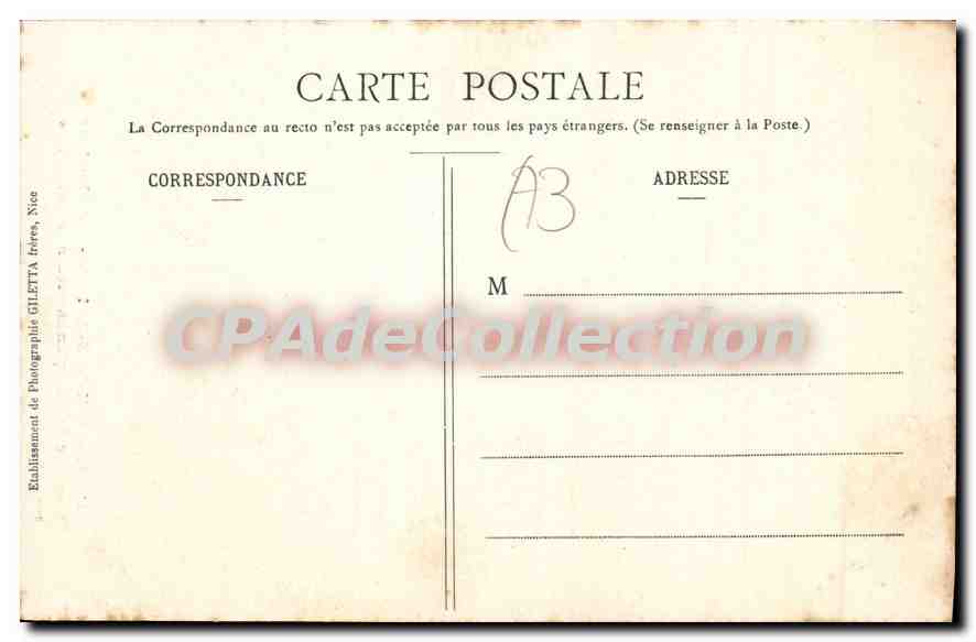 CPA Aix les Bains les Porteurs er Arc de Campanus Ruines Romaines  — Rückseite