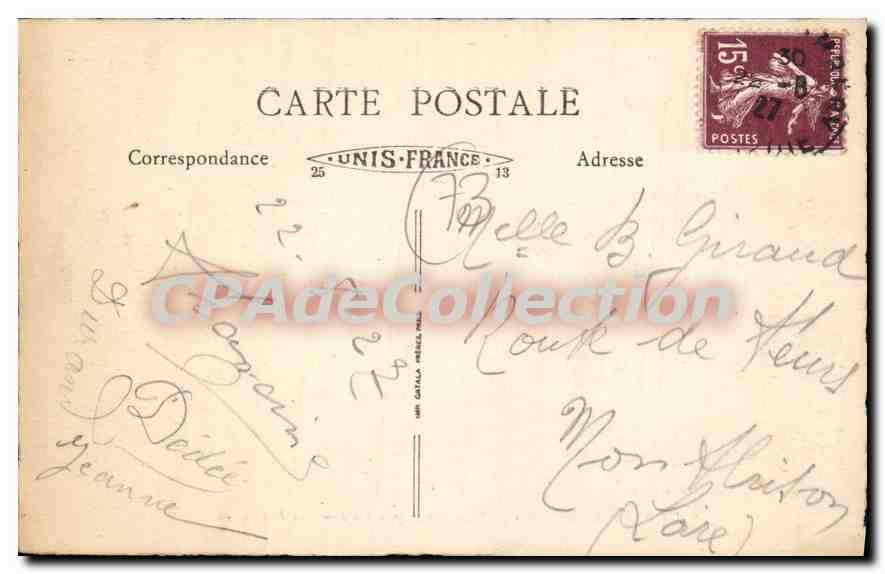 Chambéry — La rue des Portiques — CPAdeCollection — Verso