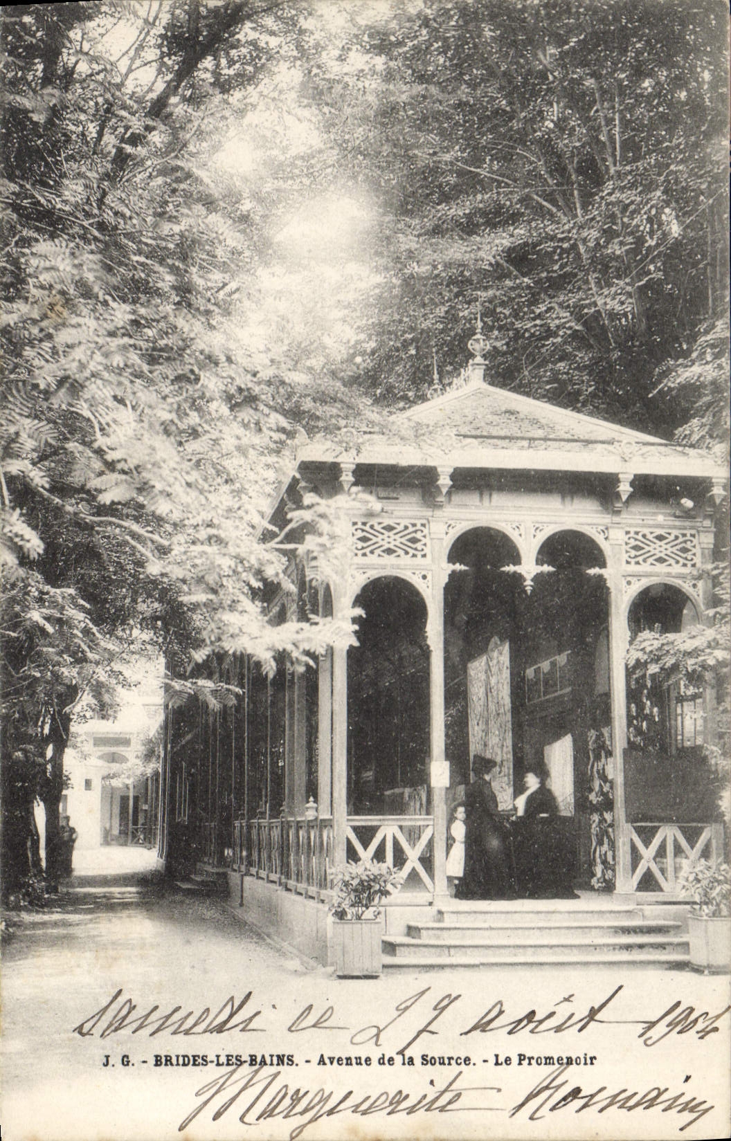 CPA Brides les Bains Avenue de la Source le Promenoir 