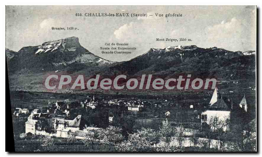 CPA Challes les Eaux Savoie vue generale 