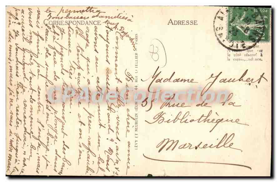 CPA Aix les Bains Musee Lamartine Ancienne Pension Chabert ou Lamartine rencontra Bivire  — Back