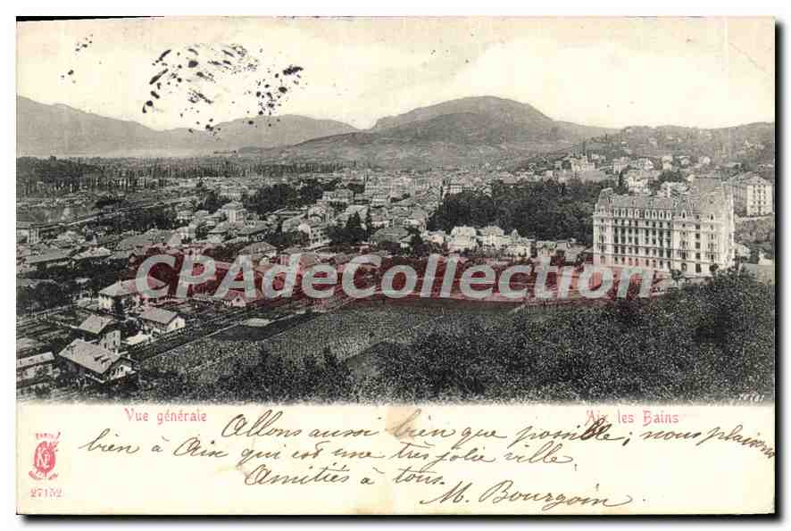 CPA Aix les Bains vue generale 