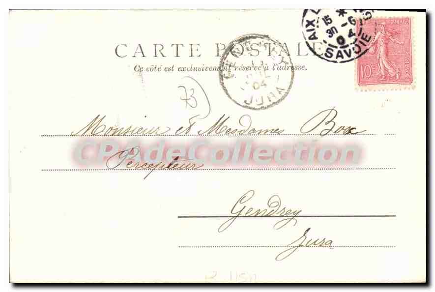 CPA Aix les Bains vue generale  — Rückseite