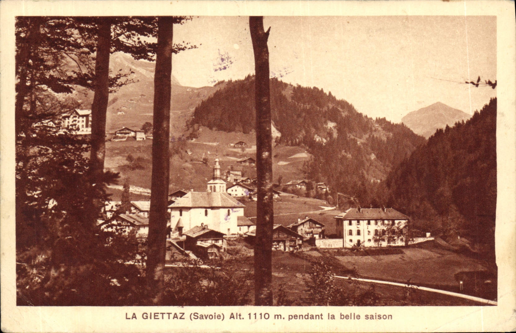 CPA La Giettaz Savoie pendant la belle saison 