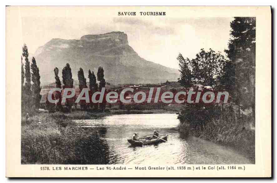 CPA Savoie Tourisme Les Marches Lac St Andre Mont Granier et le Col 