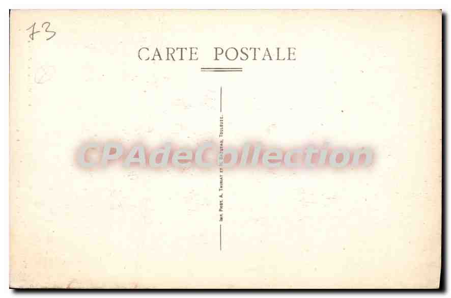CPA Moutiers l'Isero et Ancien Eveche  — Rückseite
