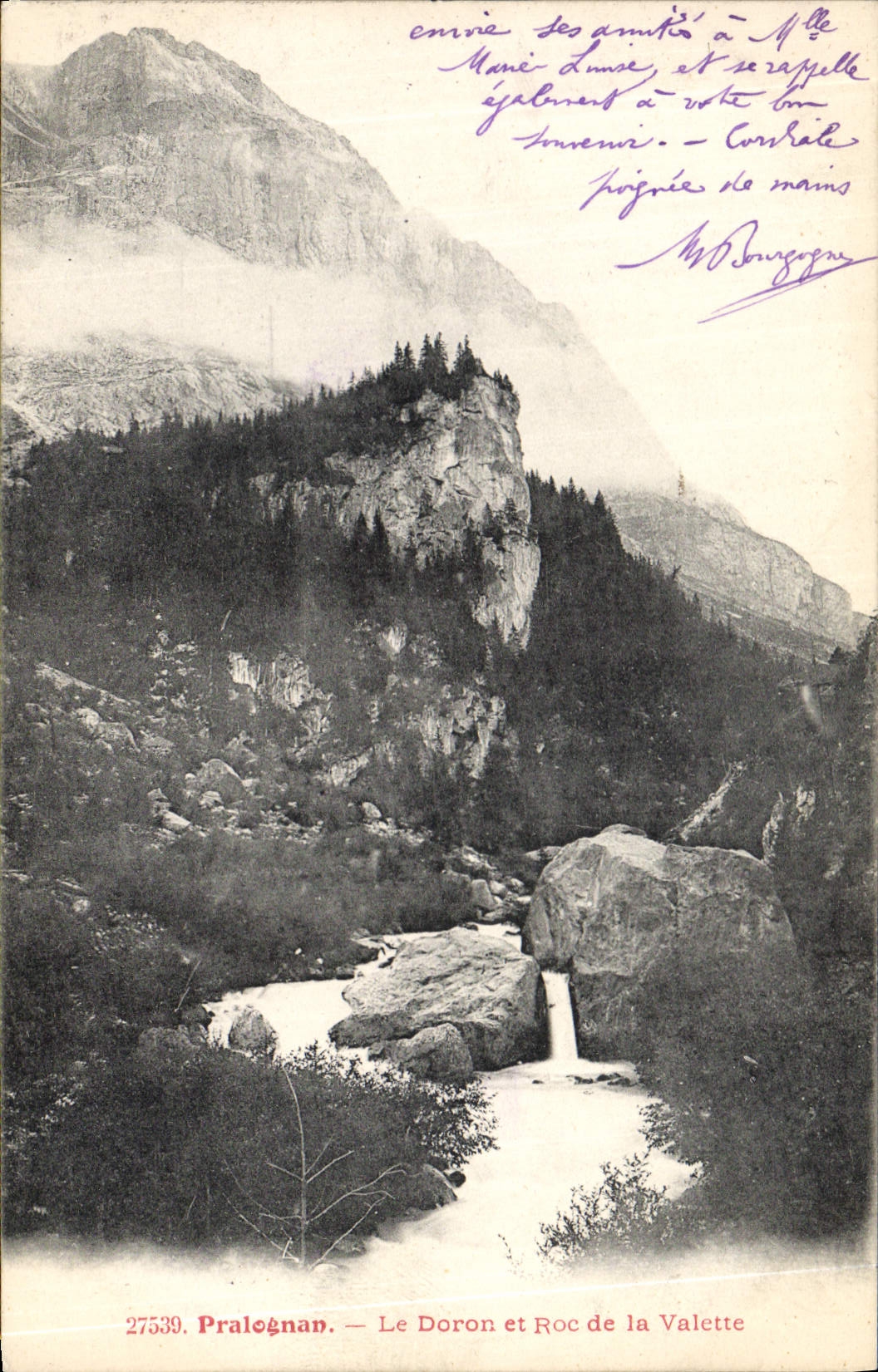 CPA Pralognan le Doron et Roc de la Valette 