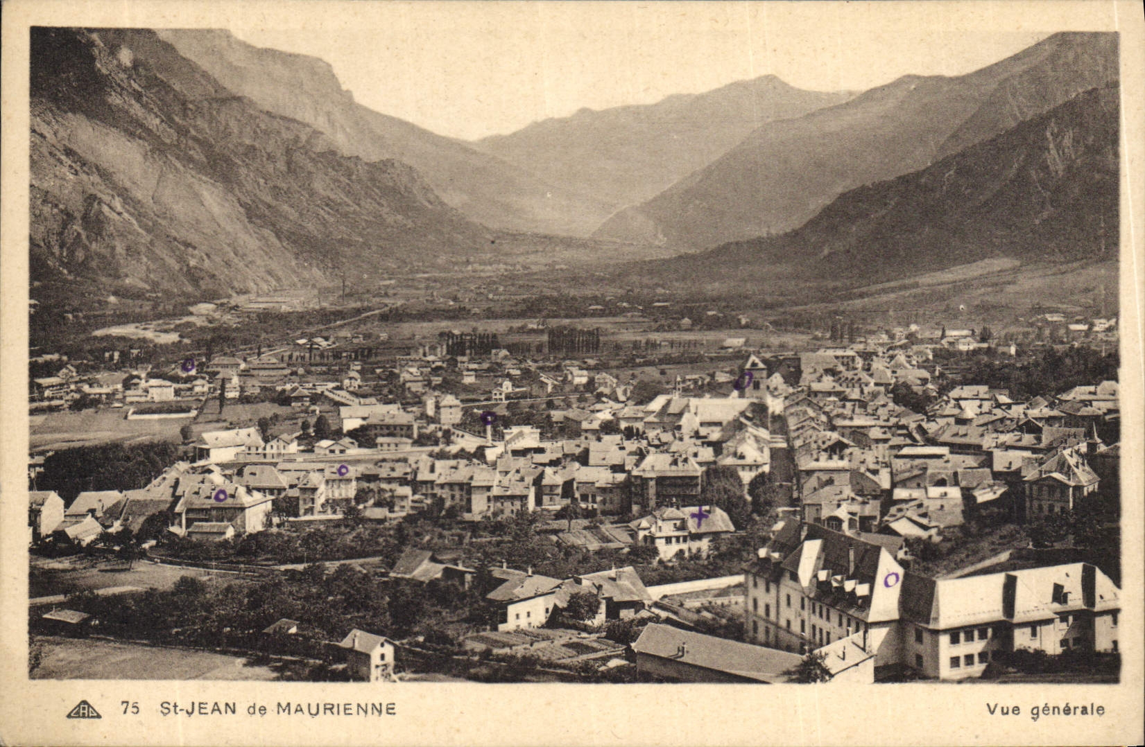 CPA St Jean de maurienne vue generale 