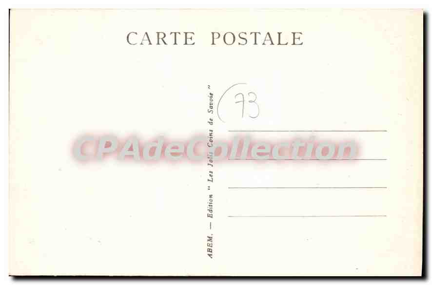 CPA Jolis coin de Savoie Lanslebourg interieur  — Rückseite