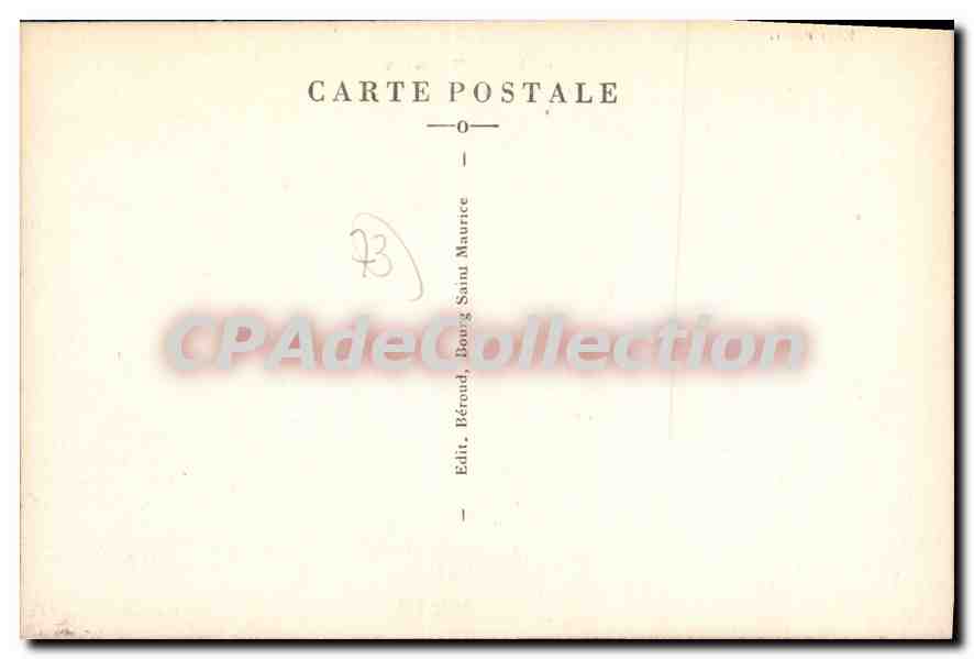CPA Peisey Nancroix Dame de la Sache  — Rückseite