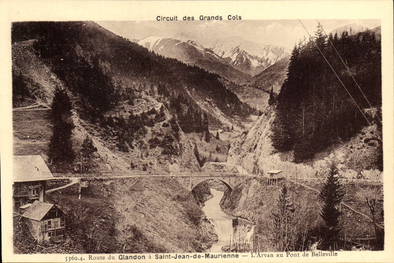 Route du Glandon à Saint-Jean-de-Maurienne — L'Arvan au Pont de Belleville — Circuit des Grands Cols — n° 5360.4