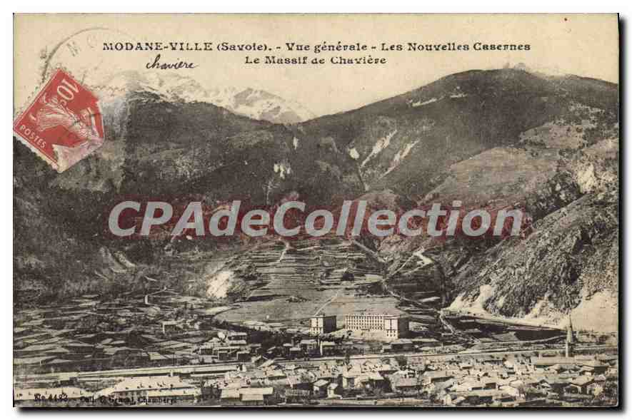 CPA Modane Ville Savoie vue generale les Nouvelles Casernes le Massif de Chaviere 