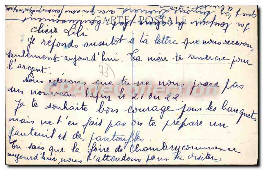 CPA Brides les Bains Savoie le Parc  — Rückseite
