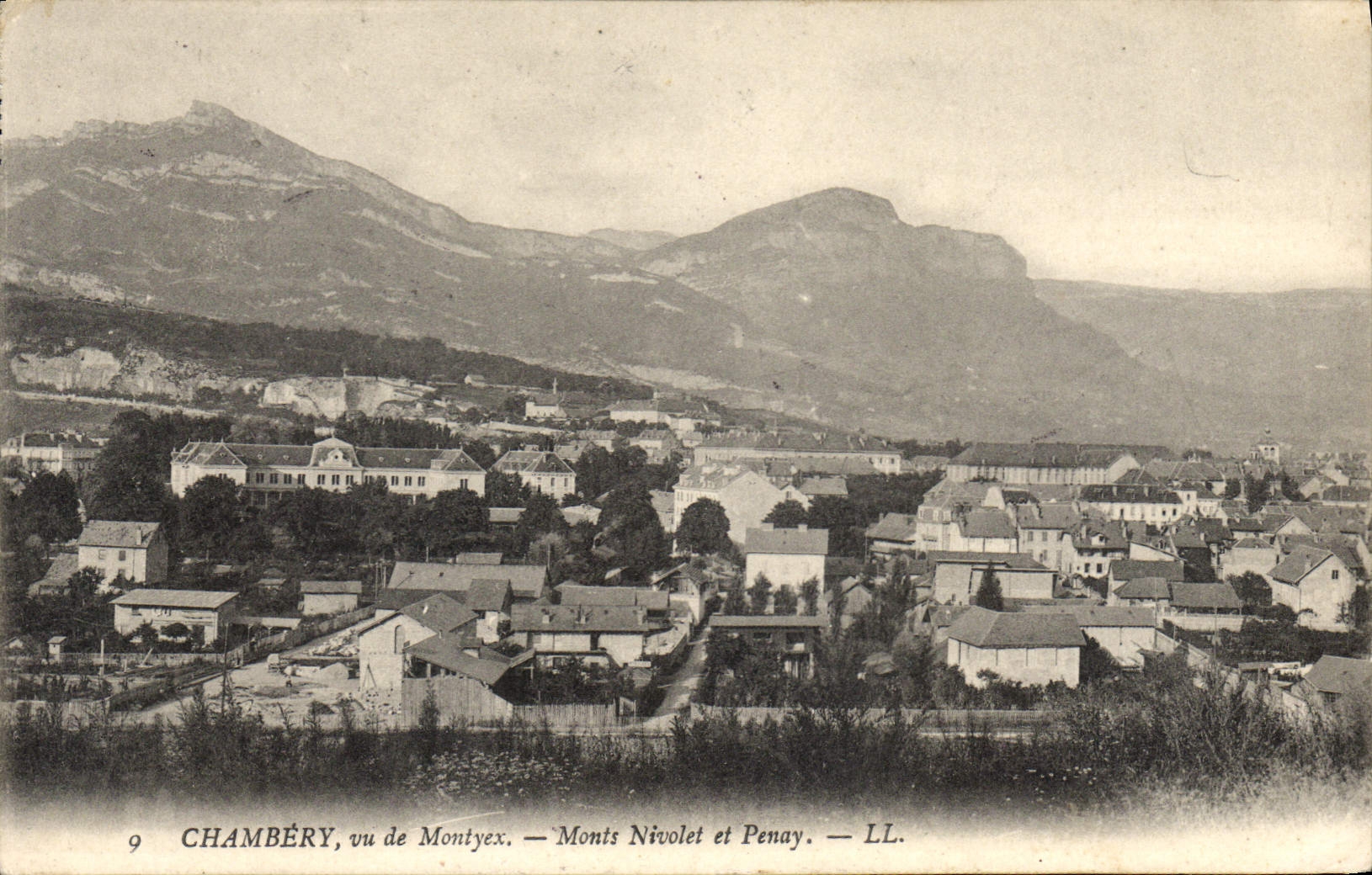 Chambéry, vu de Montyex — Monts Nivolet et Penay — LL.