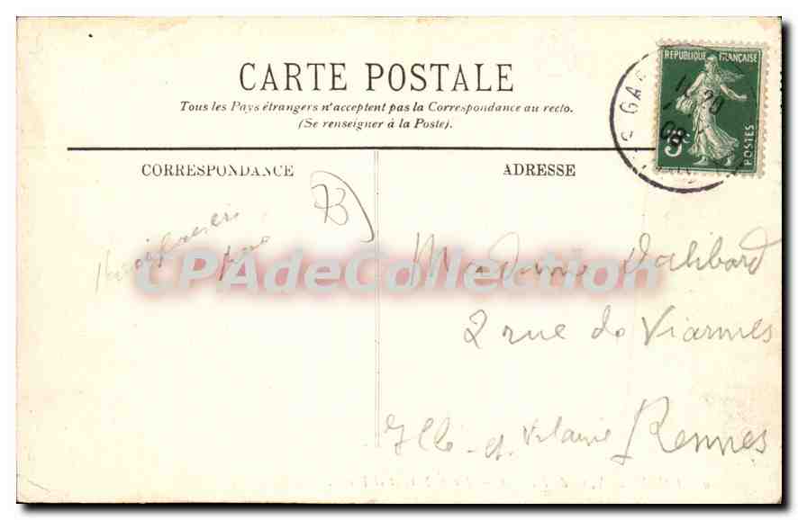 Chambéry, vu de Montyex — Monts Nivolet et Penay — LL. — Verso