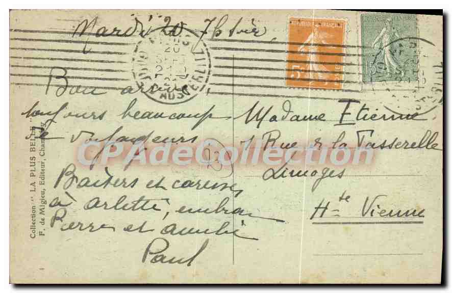 CPA Vallee de Brides les Bains Villarlurin et les Glaciers de la Vanoise  — Rückseite