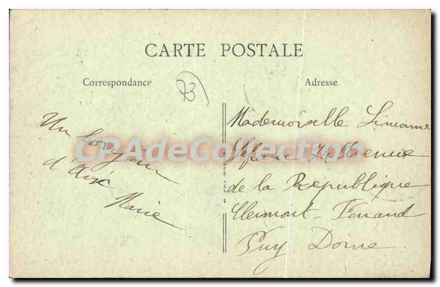 CPA La Savoie environs d'Aix les bains la Chambotte et le lac du Bourget  — Rückseite