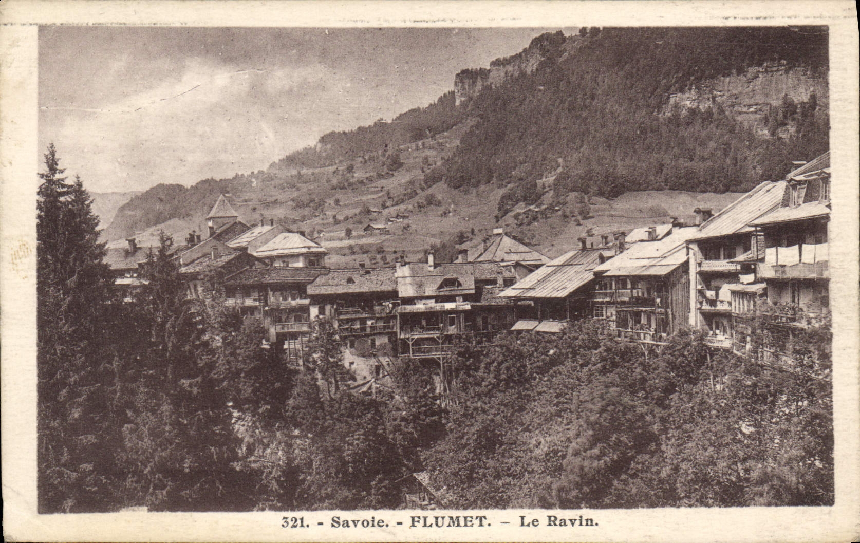 CPA Savoie Flumet le Ravin 