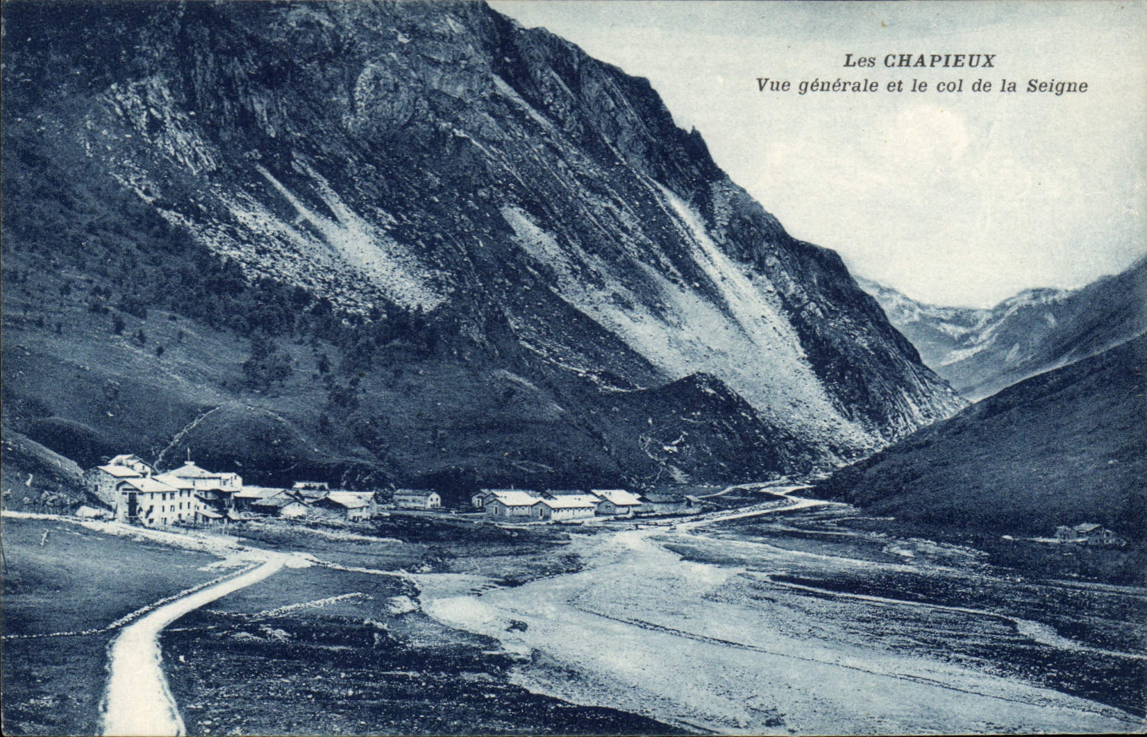 CPA Les Chapieux vue generale et le col de la Seigne 