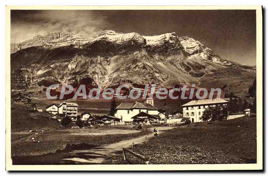 CPA Savoie la Giettaz et la Chaine des Aravis 