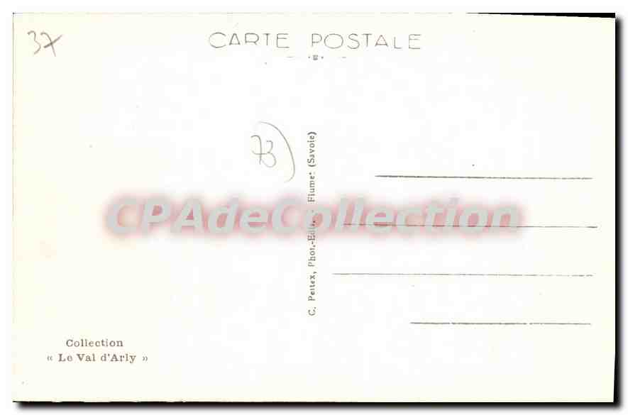 CPA Savoie Notre Dame de Bellecombre Station estivale  — Rückseite