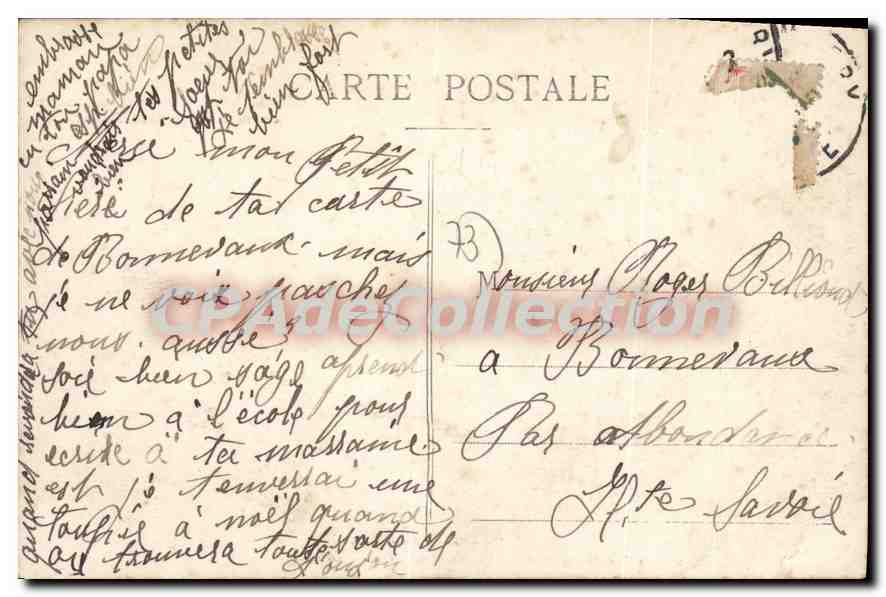 CPA France Savoie 1860 1910 Cinquantenaire de l'Annexion de la Savoie a la France Danse Savoyarde le — Rückseite