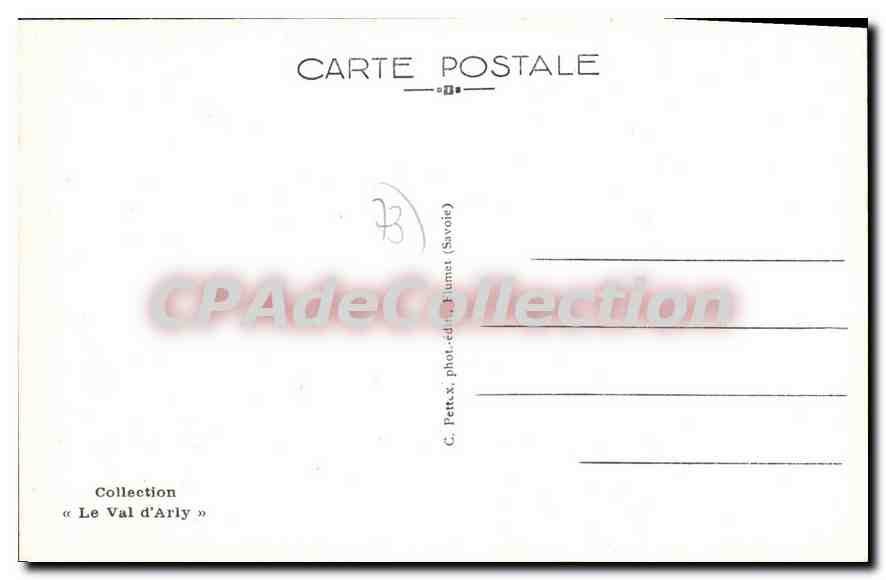 CPA Savoie Notre Dame de Bellecombe Station Hivernale  — Rückseite
