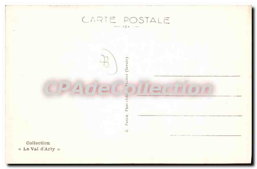 CPA Savoie  — Rückseite