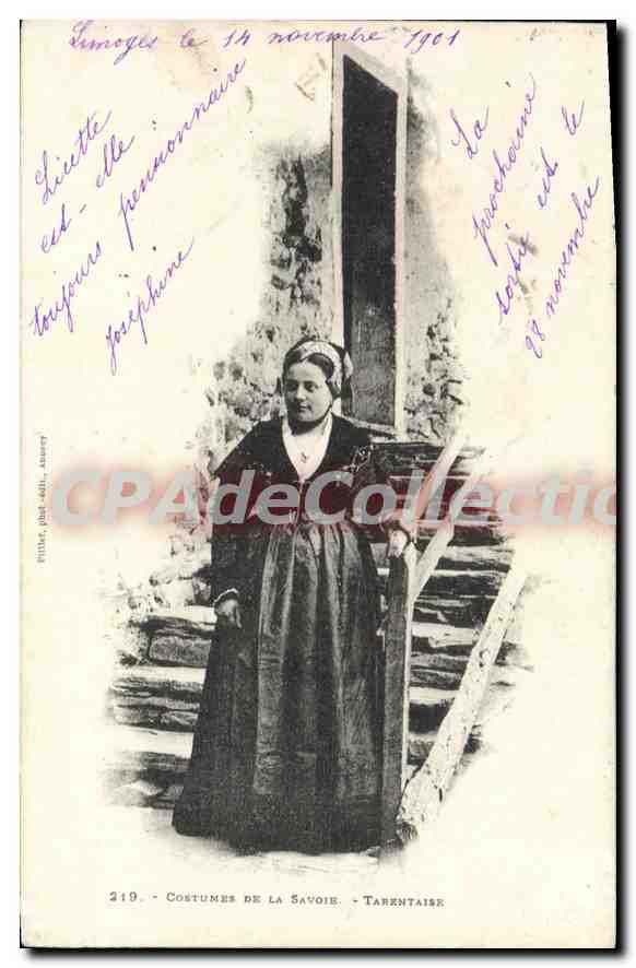 CPA Costume de la Savoie Tarentaise 
