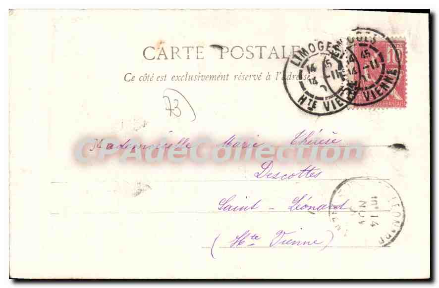CPA Costume de la Savoie Tarentaise  — Rückseite