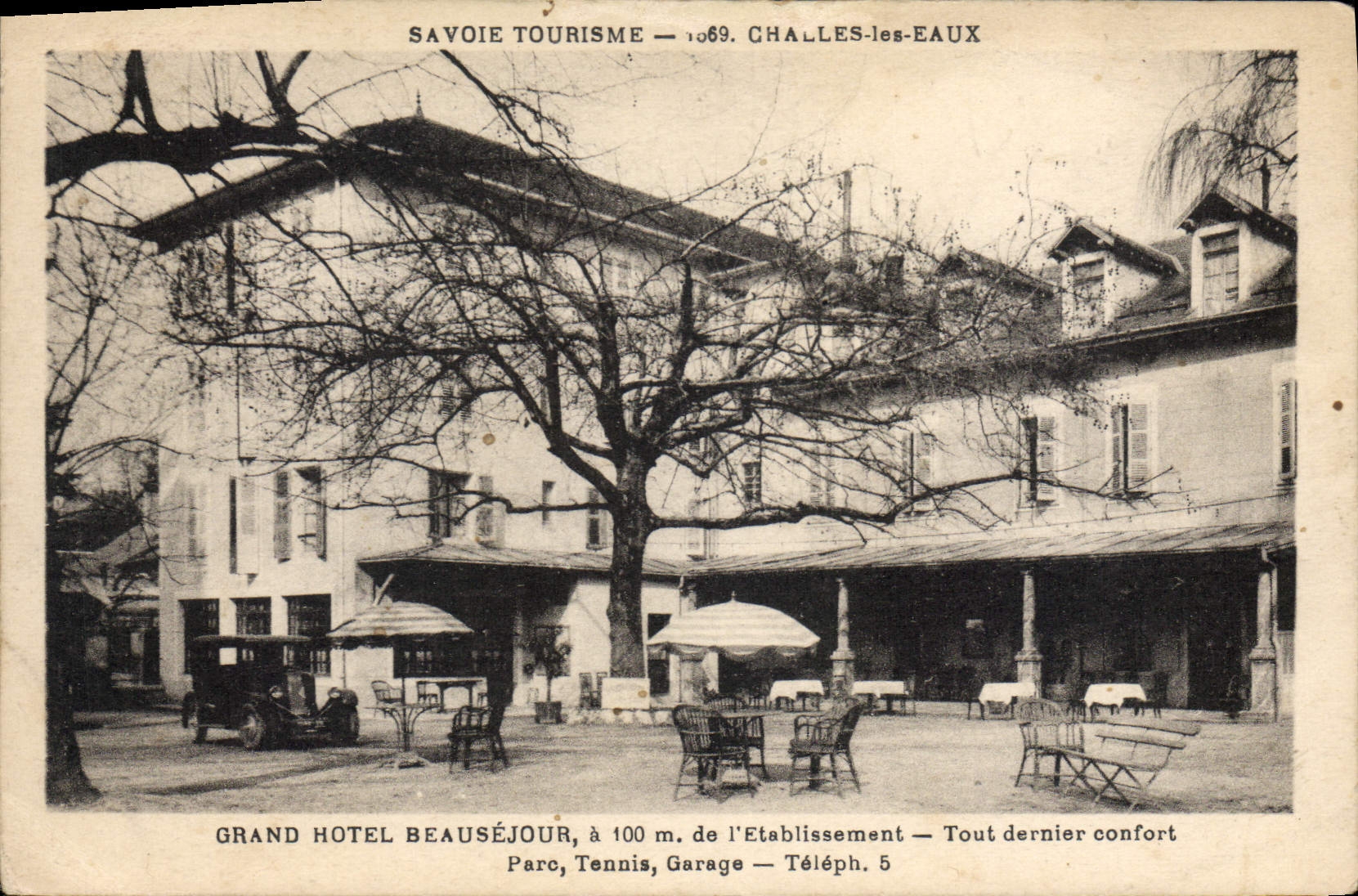 CPA Savoie tourisme Challes les Eaux grand hotel beausejour de l'Etablissement tout dernier confort 
