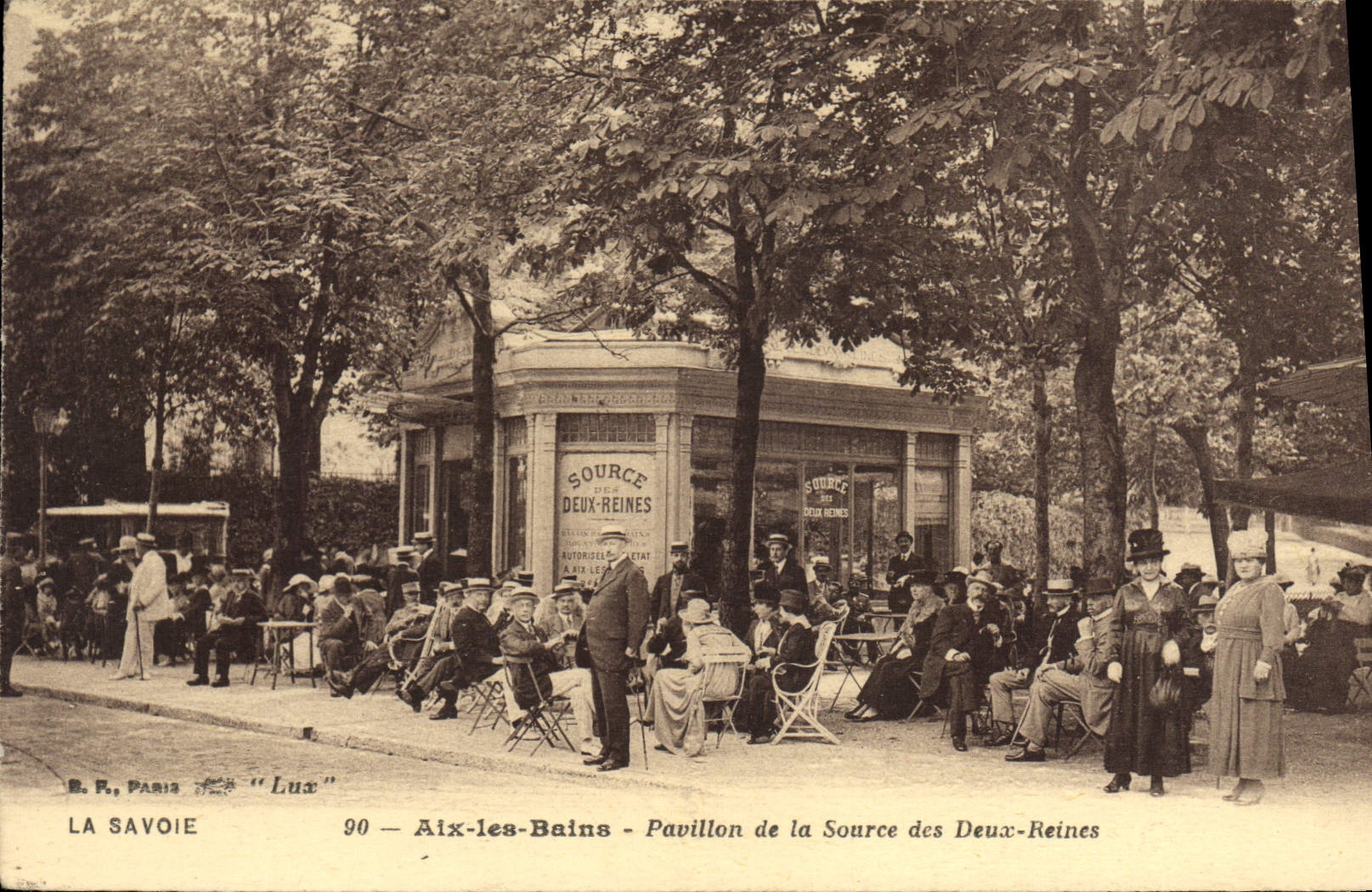 CPA Aix les bains pavillon de la source des Deux Reines 