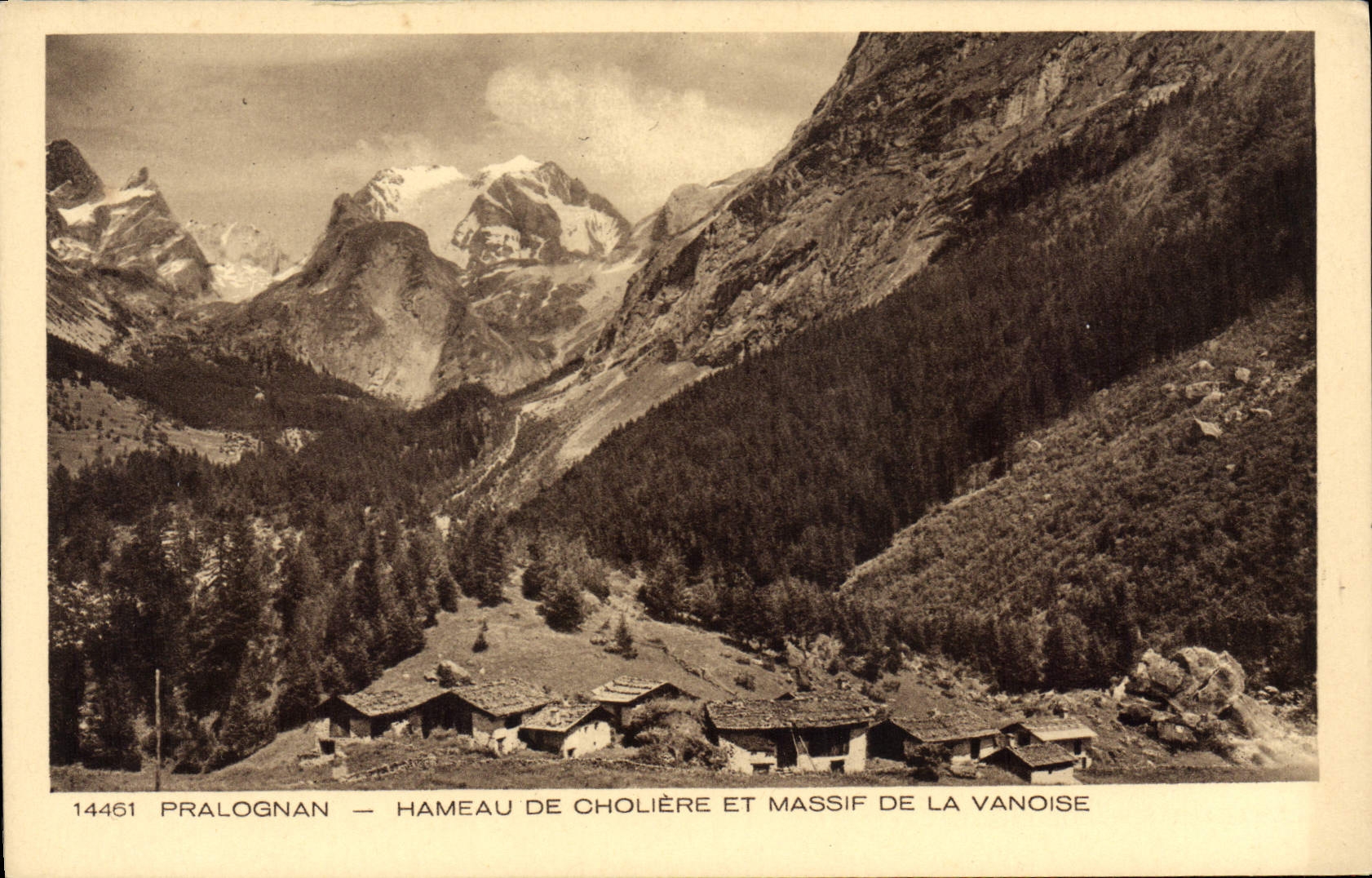 Pralognan — Dorf Cholière und Massiv der Vanoise