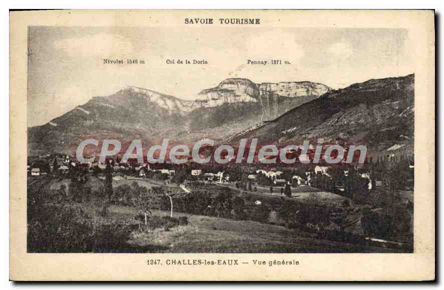 CPA Savoie Tourisme Challes les Eaux vue generale 