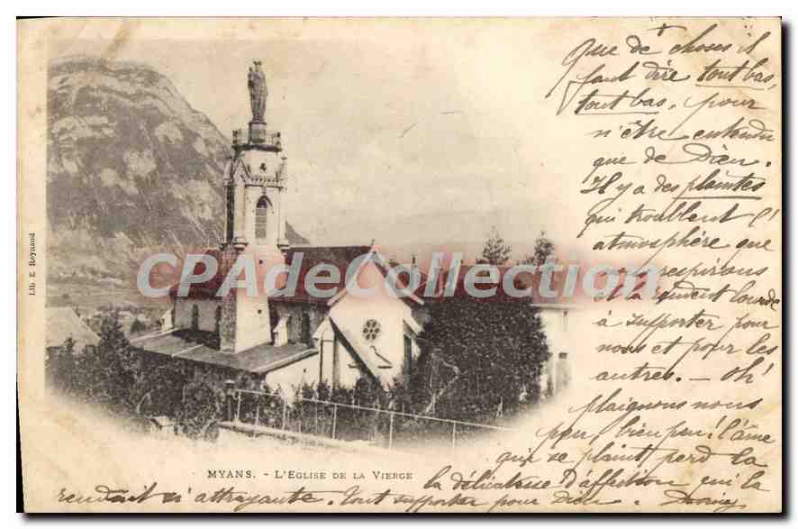 CPA Myans l'eglise de la Vierge 