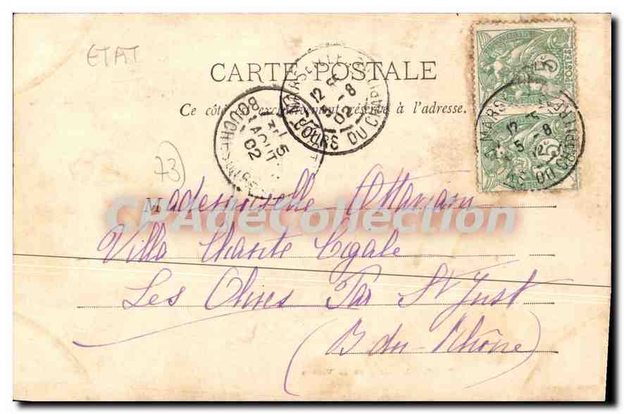 CPA Myans l'eglise de la Vierge  — Rückseite