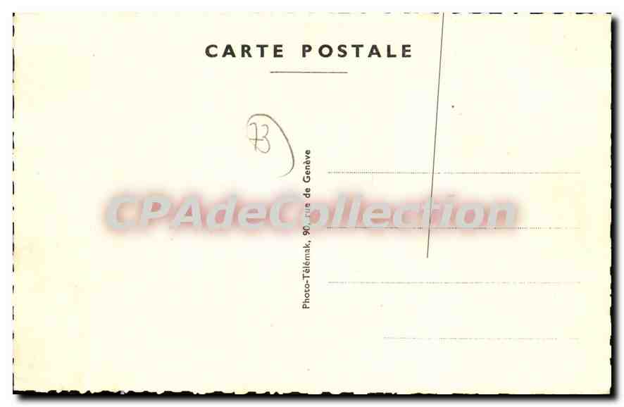 CPA Aix les Bains Savoie hotel du Parc  — Rückseite
