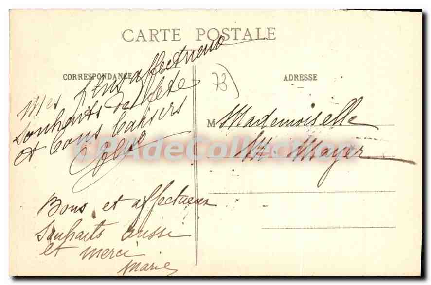 CPA Annexion de la Savoie a la France 1860  — Rückseite