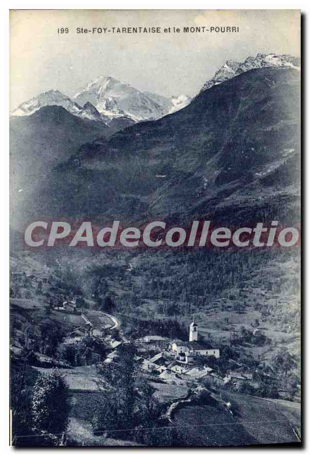 CPA Ste Foy Tarentaise et le Mont Pourri 