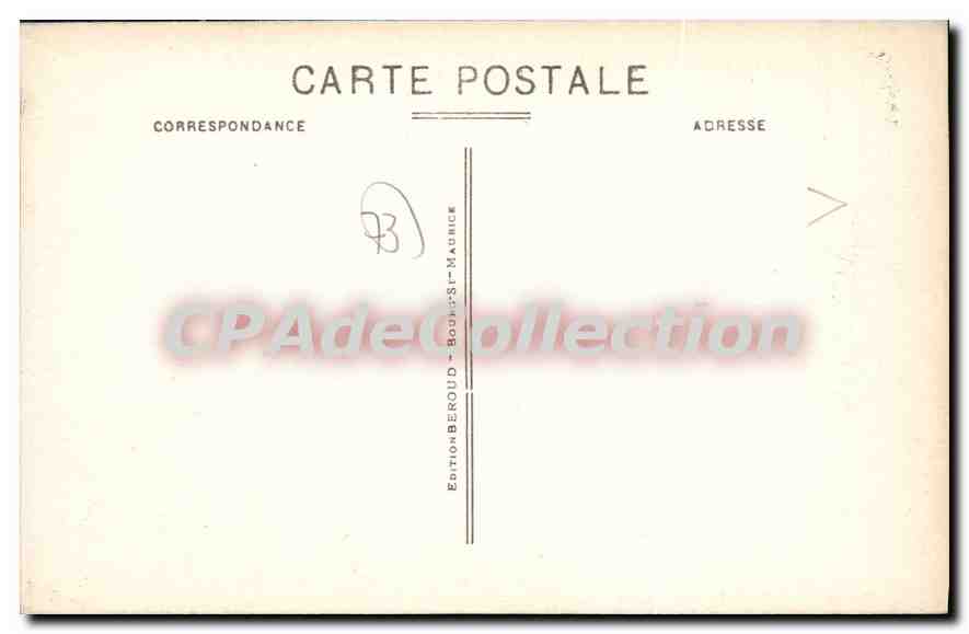 CPA Bourg St Maurice vue generale  — Rückseite